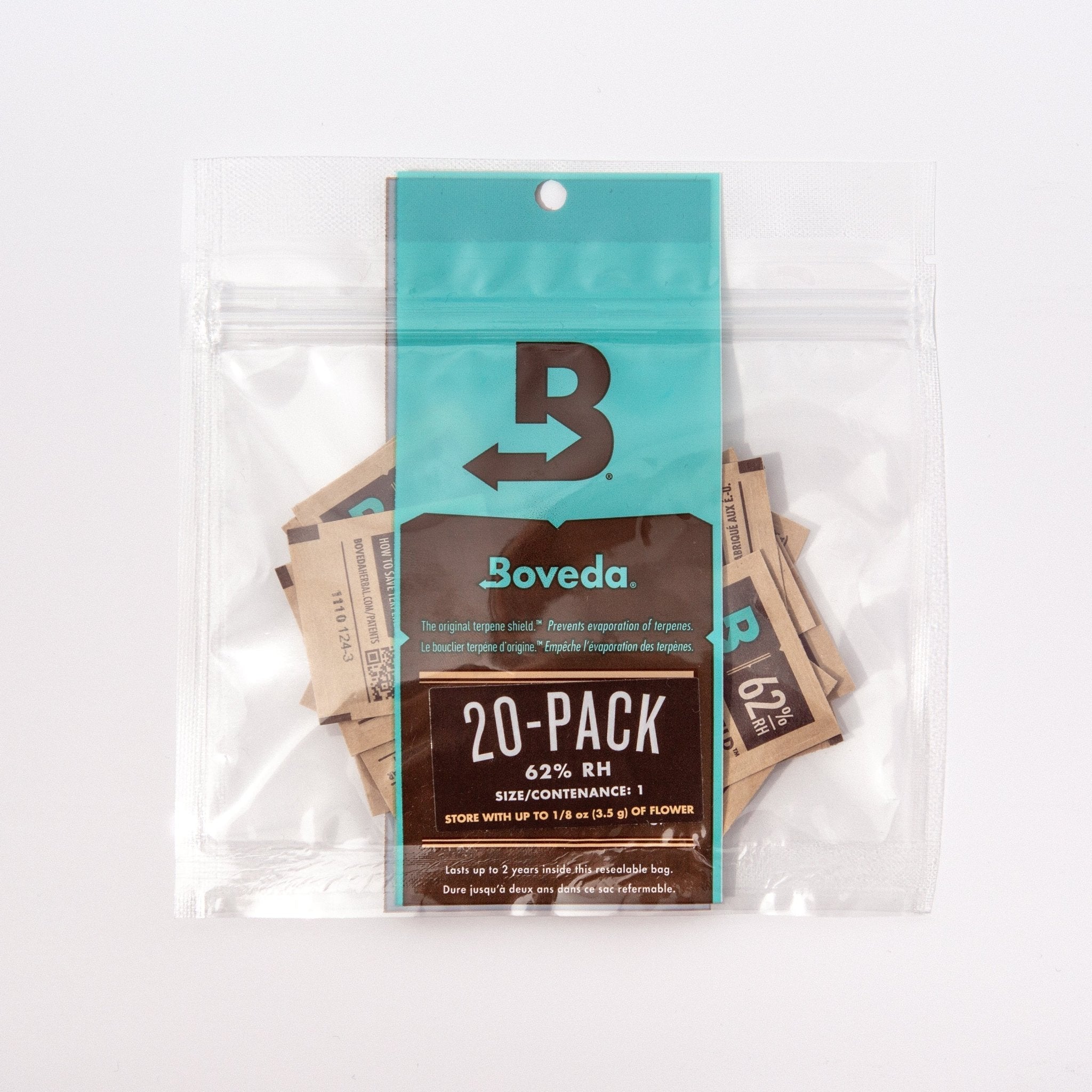 Boveda Size 1 for Cannabis, 62% RH 20 - Pack - Herb VapeBoveda® Official Site