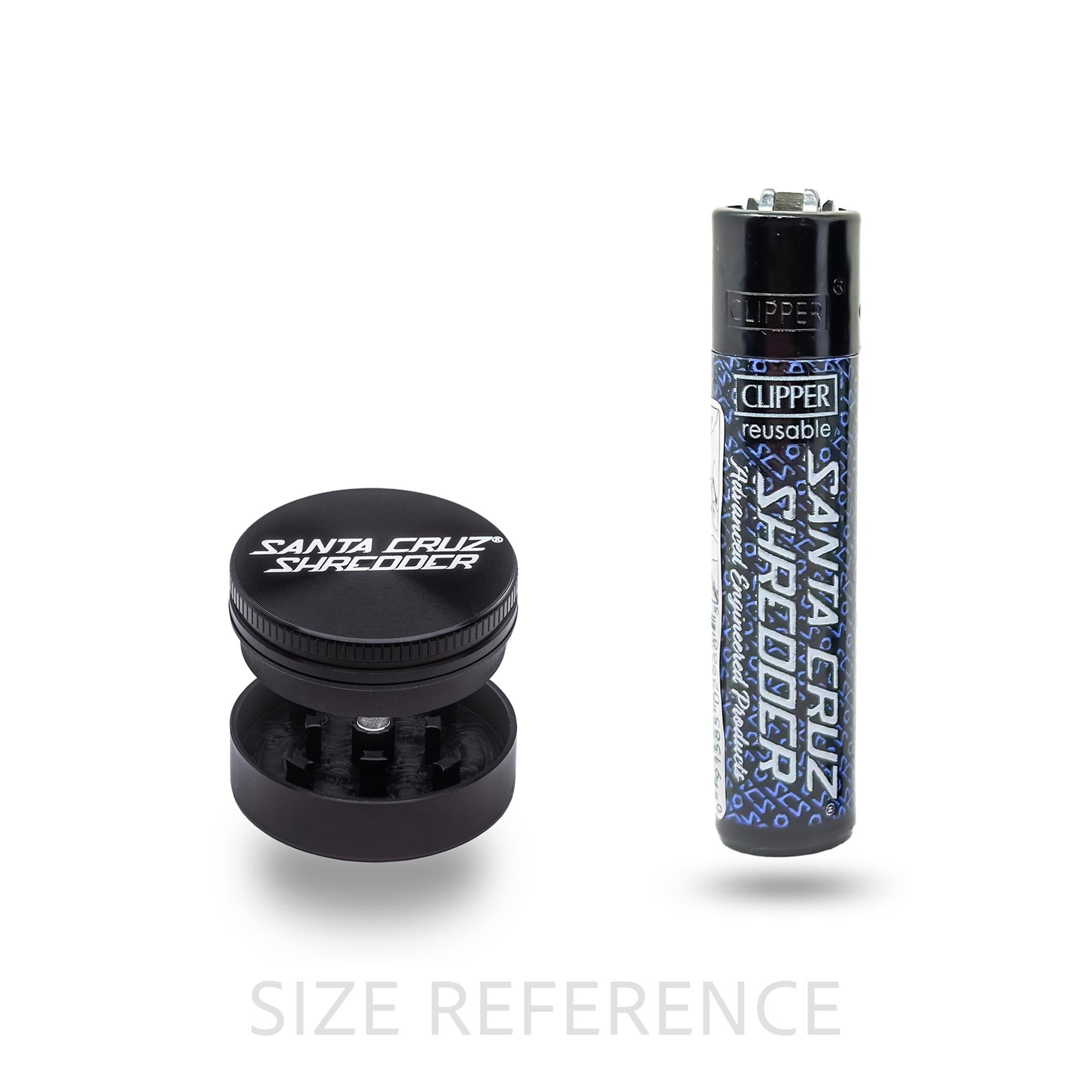 Santa Cruz Shredder Aluminum 2 Piece Small Grinders - Herb VapeSanta Cruz Shredder Shop