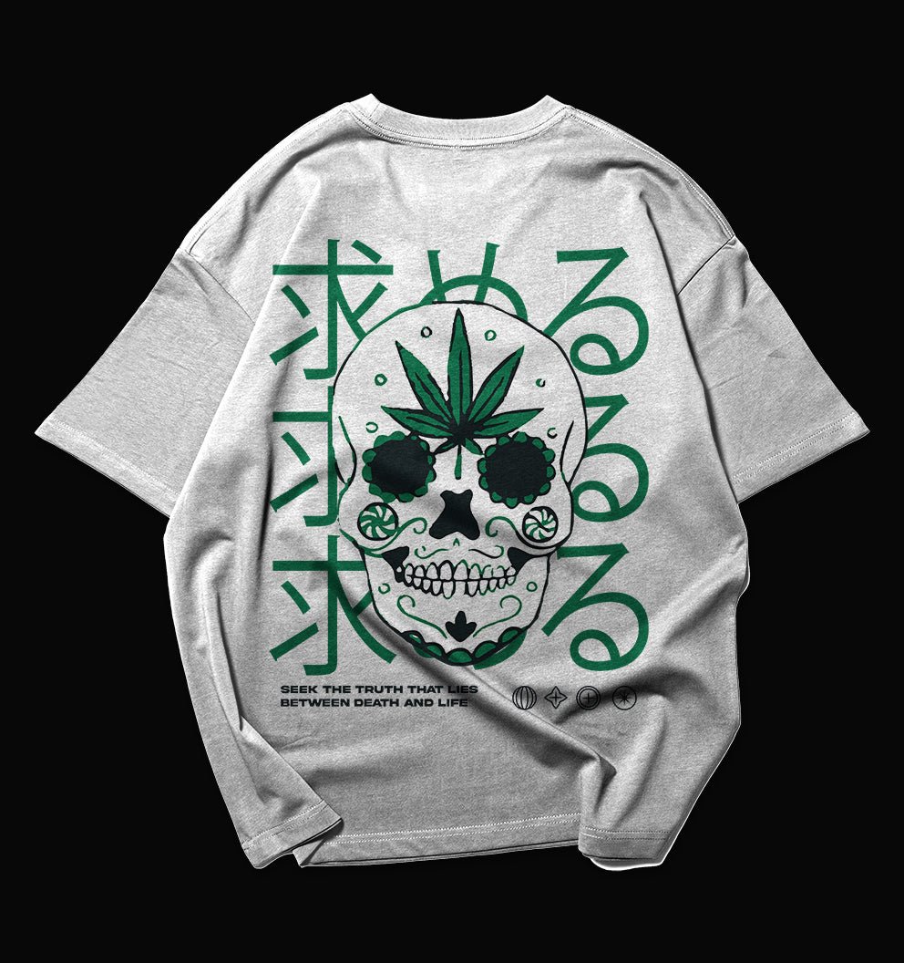 Zen "Life, Death & The Leaf" Skull Design T-Shirt - Herb VapeHerb Vape